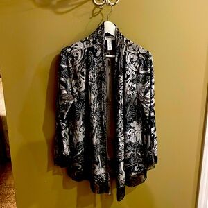 Style & Co velvety printed shrug